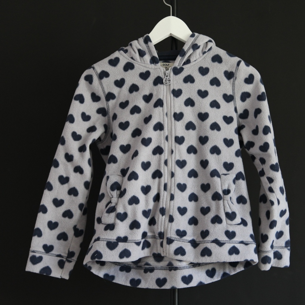 Fleece Sweatshirt, Zipper & Pockets